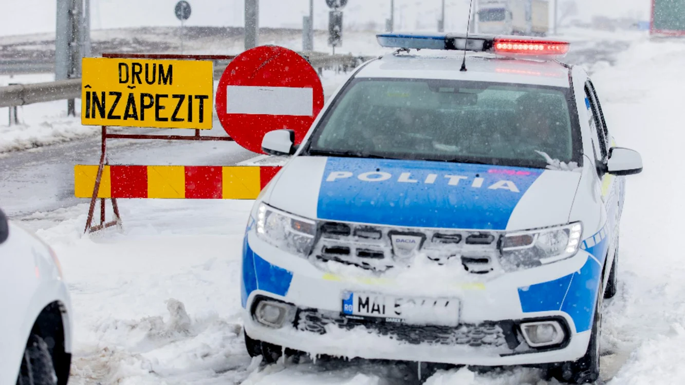 Drumuri închise în județul Constanța FOTO: ISU