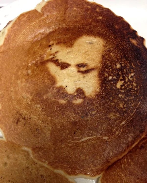 Clătita cu chipul lui Iisus Hristos. (Foto: RexFeatures)