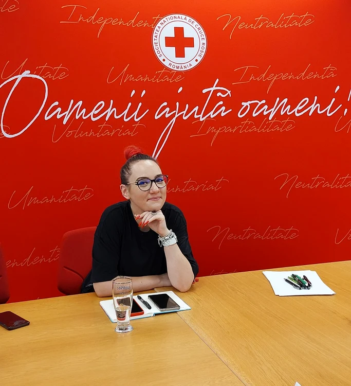 Ancuța Hurjiu, șef Departament Voluntariat Crucea Roșie