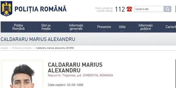 caldararu marius alexandru extradat din america foto politia romana jpg
