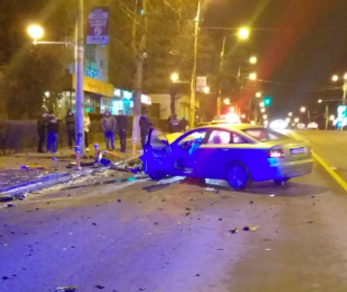 Accident grav la Constanţa. Maşină făcută praf Sursa SAJ