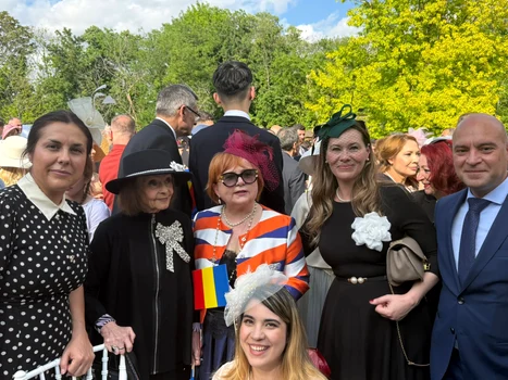 Marina Voica la garden party. FOTO: Facebook