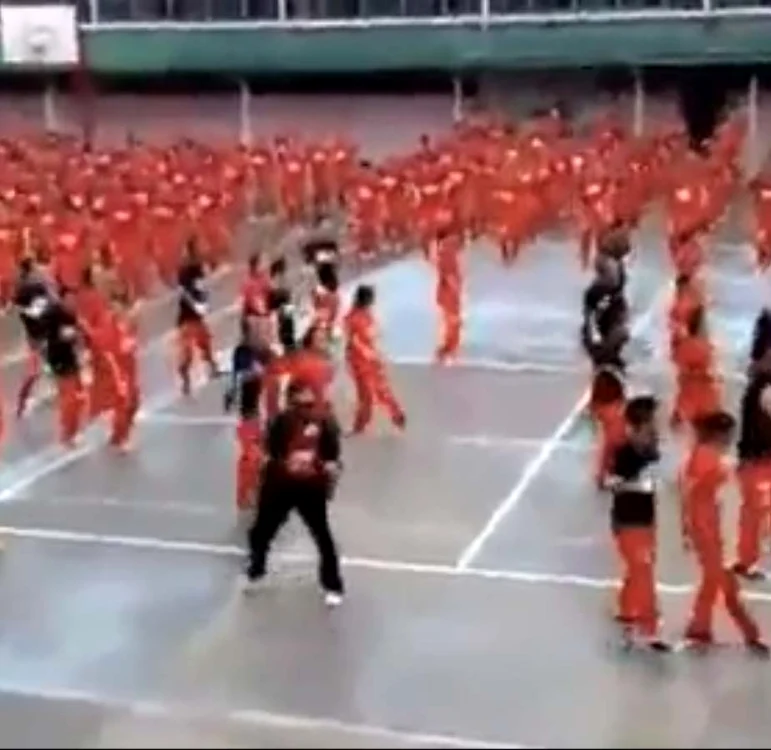 
    Aproximativ 1.000 de detinuti au dansat „Gangman style“ au  