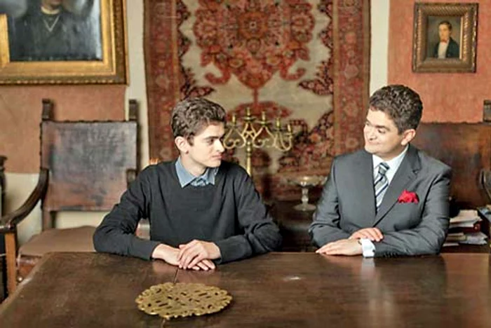 Mihail Paleologu și tatăl său, Theodor Paleologu