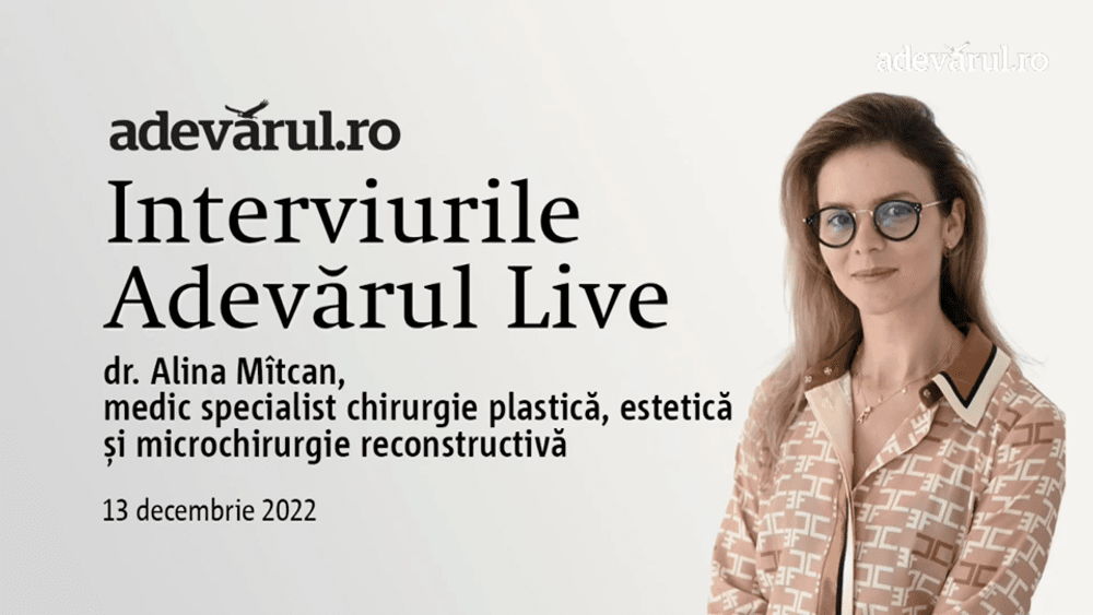 Dr. Alina Mȋtcan, medic specialist chirurgie plastică, despre miturile și avantajele botoxului și ale acidului hialuronic