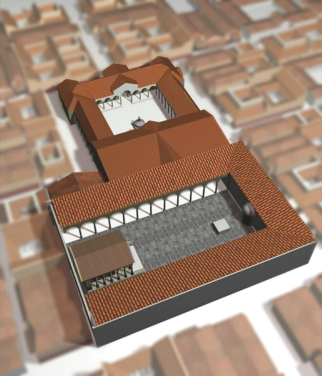 3 reconstituire virtuală Ulpia Traiana Sarmizegetusa Forum Antonini si Forum Traiani jpg jpeg