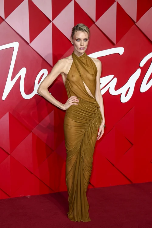 Wallis Day, fără sutien pe covorul roșu (Foto: Profimedia)