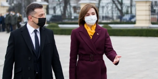 Maia Sandu si Volodimir Zelenski presedinte.md