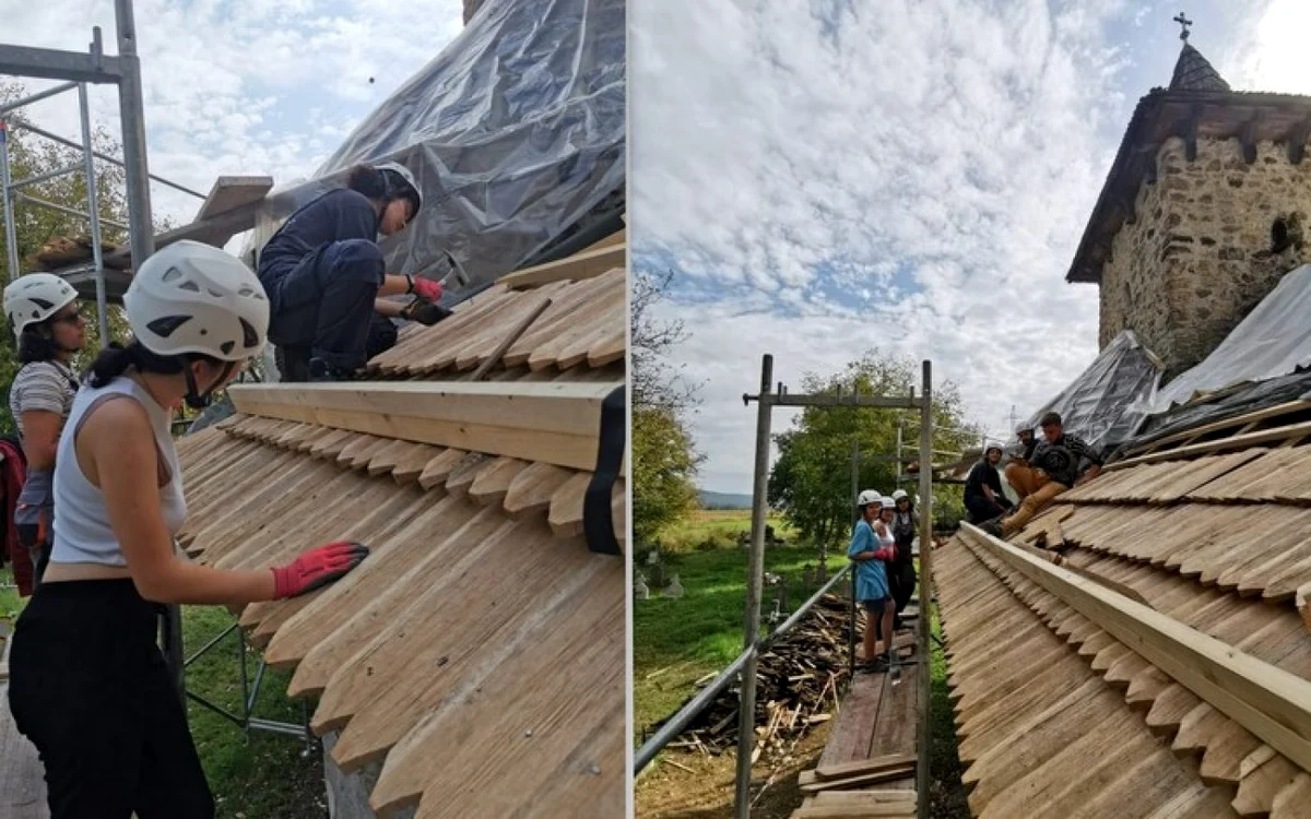 lucrari la biserica din gurasada foto mihai cristian