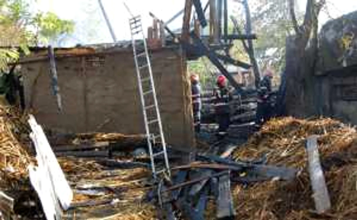 Incendiul a fost provocat de un scurtcircuit electric