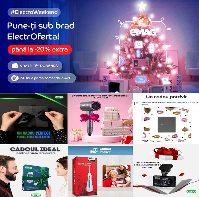 VIDEO ElectroWeekend eMAG: Top 15 produse cele mai populare și testate de clienți, cu cele mai mari reduceri. Pune-ți electro oferta sub brad!