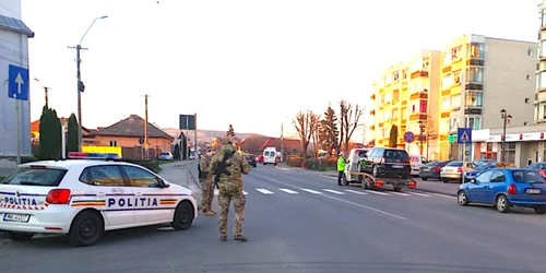 Controale filtre poliţie jandarmi în Târgu-Mureş Sursa Prefectura Mureş