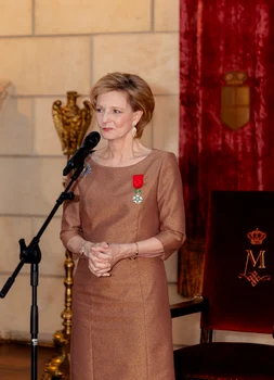 Majestatea Sa Margareta la primirea înaltei distincții Legiunea de Onoare a Republicii Franceze. FOTO: Daniel Angelescu, Casa Majestății Sale