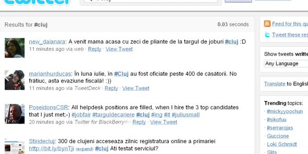 Twitteristii au folosit intens cuvantul "cluj" în timpul meciului