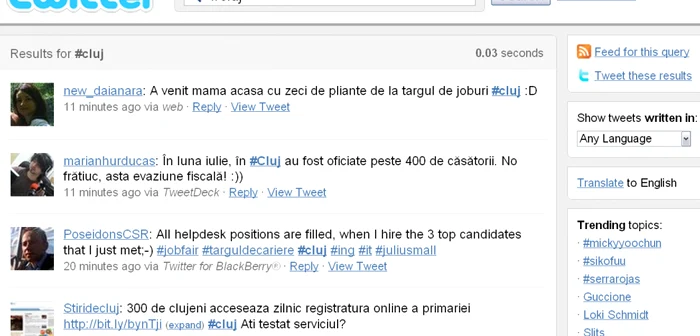 Twitteristii au folosit intens cuvantul "cluj" în timpul meciului
