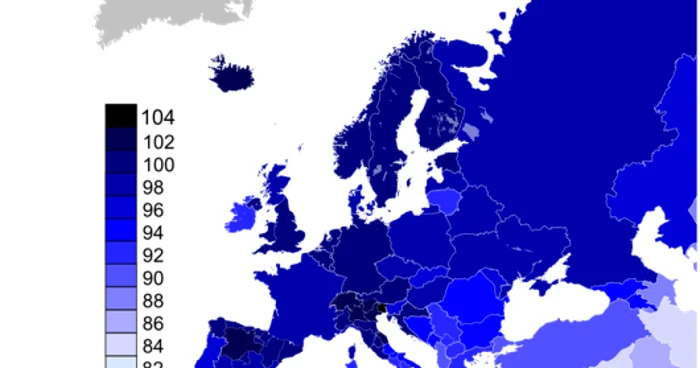 harta europa IQ