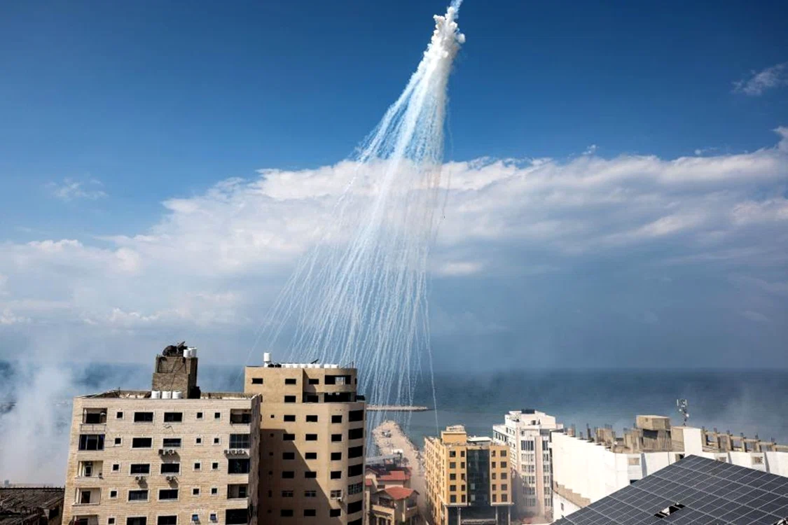 Fosforul alb folosit în Gaza și în Liban. Sursă foto: Getty Images