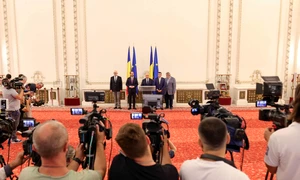 Dominici Fritz   Ilie Bolojan  Sorin Grindeanu  Dominic Fritz   guvern Bolojan  Foto Inquam Photos Octav Ganea (3) jpg