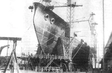 Cuirasatul Împăratul Nicolae I, în construcție (© Wikimedia Commons)