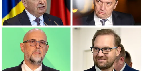 Ilie Bolojan, Sorin Grindeanu, Kelemen Hunor, Dominic Fritz  / FOTO AFP, Inquam Photos, Mediafax Foto