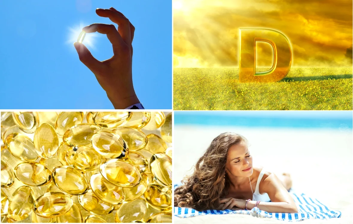 Colaj de imagini care să ilustreze vitamina D Foto DMS
