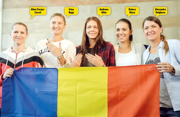În frunte cu căpitanul nejucător, tenismenele noastre au dus tricolorul în Grupa Mondială Ia Fed CupFoto: Mediafax