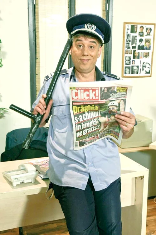 Chiorete (Bogdan Dumitrescu) din serialul «Trăzniţii» le ţine pumnii cititorilor noştriFoto: Sever Gheorghe