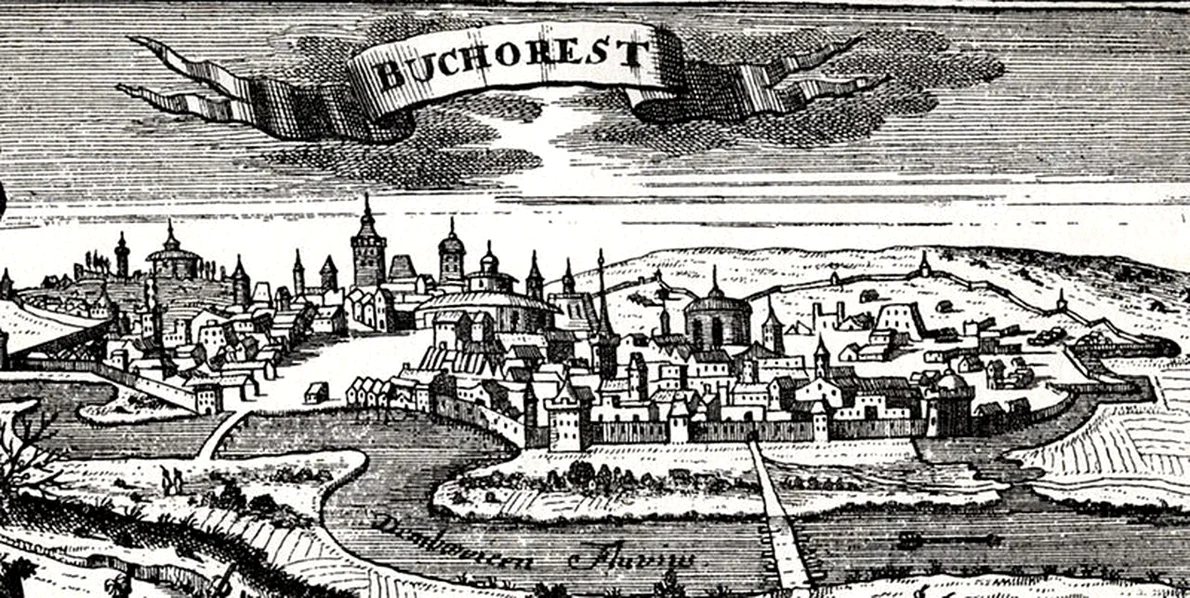 2 Curtea Domnească  gravura lemn Leipzig 1717 jpg