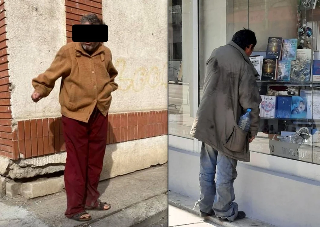 Oamenii ai străzii în pandemie FOTO Facebook/Iulia R/Silviu M