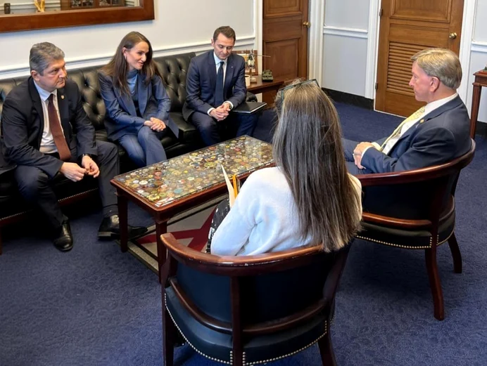 Oana Țoiu, discuții la Washington cu Mike Rogers FOTO: X/ @oana_toiu