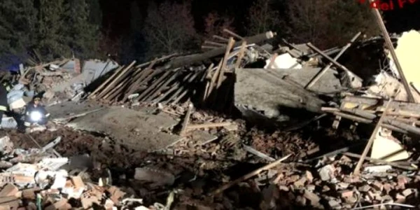 Explozie la o cladire din Italia - trei pompieri morti FOTO AFP