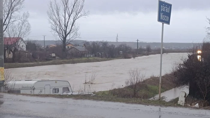 Cor Roșu de inundații în județul Buzău. Foto: Șansa News 