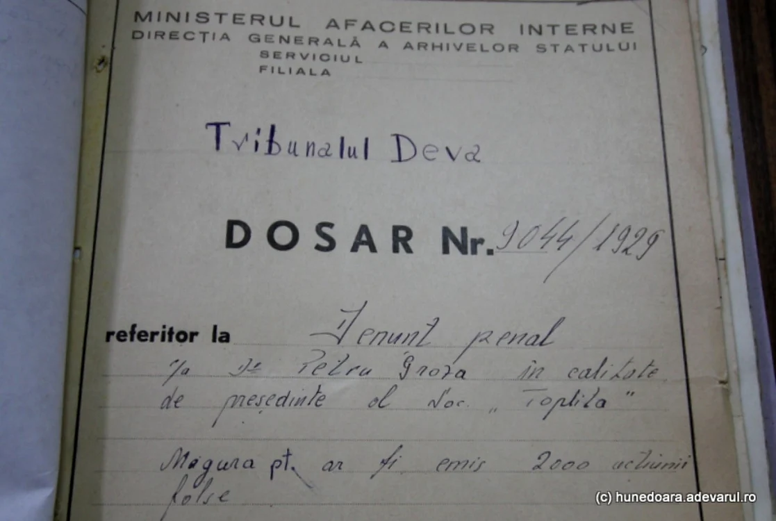 Dosarele lui Petru Groza