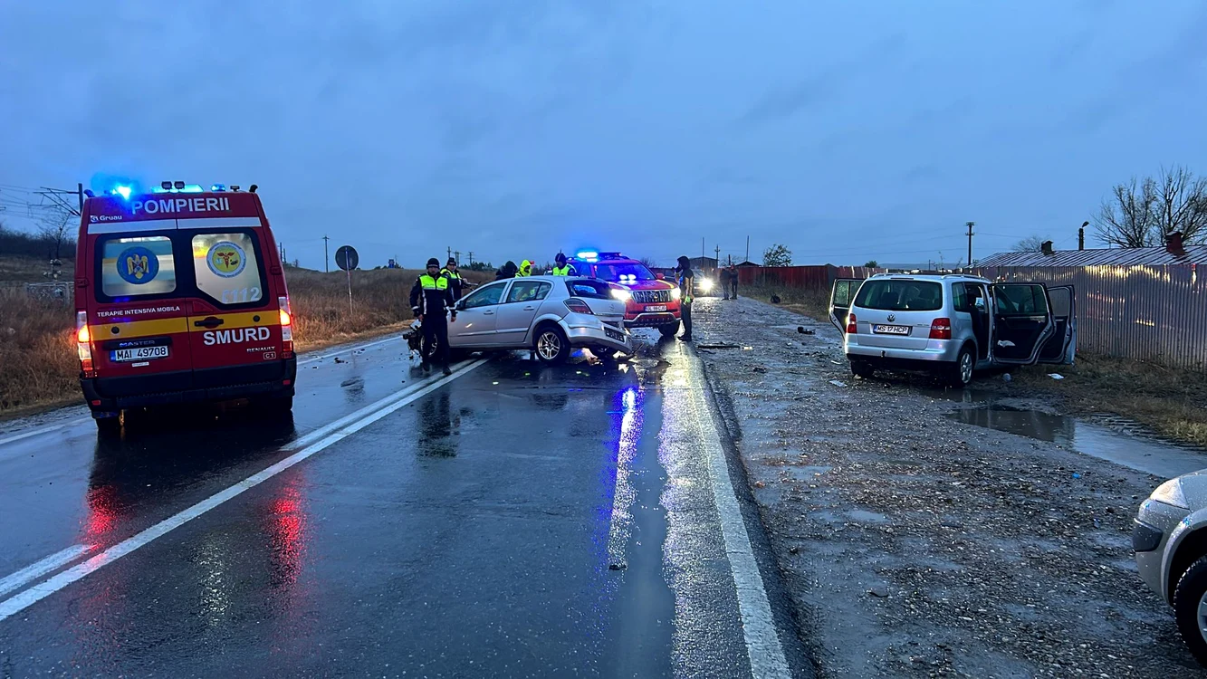 Accident Galați FOTO ISU