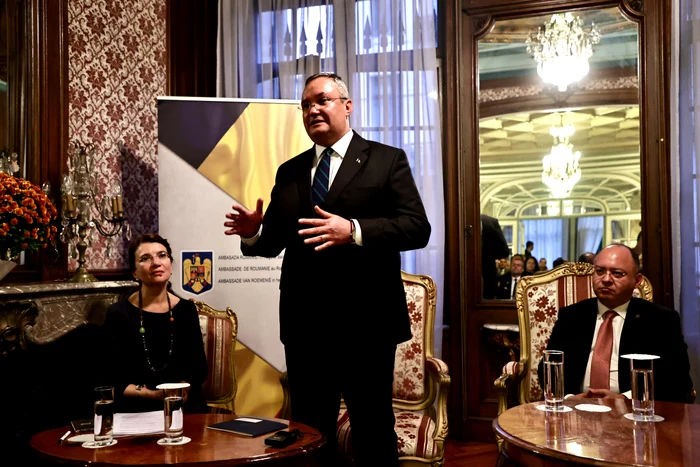 Ciucă, întâlnire cu reprezentanții comunității de afaceri româno-belgiene FOTO: GOV.RO