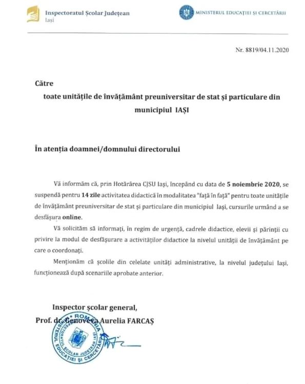 adresa isj