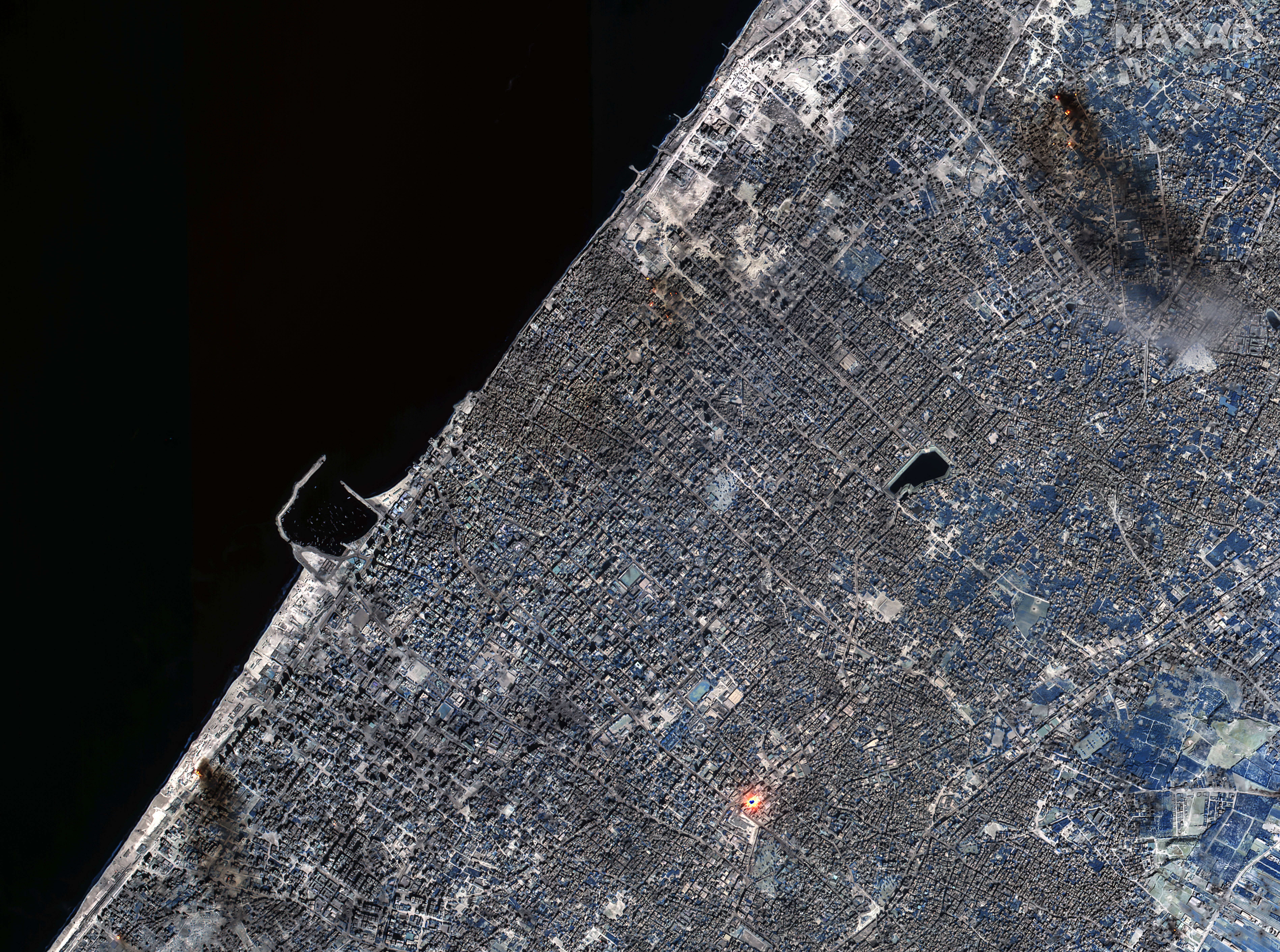 Gaza City văzut din satelit pe 7 noiembrie 2023 Foto AFP / Satellite image ©2023 Maxar Technologies