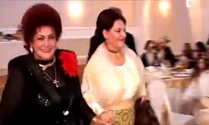 Elena Merişoreanu şi a botezat a patra nepoţică (captură Antena 1) jpeg