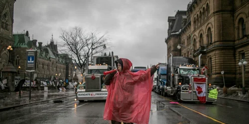 Protest în Ottawa Canada FOTO EPA-EFE