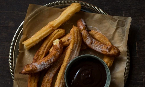 Churros cu sos de ciocolata jpeg