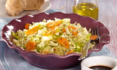 Vegetable salad with sauerkraut and dill jpeg