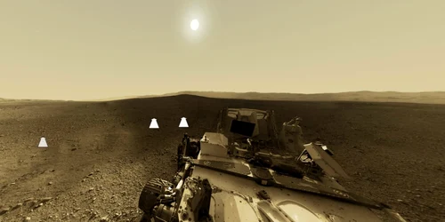 curiosity panorama marte soare