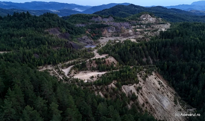 Fosta mină de la Roșia Montană. Foto: Daniel Guță. ADEVĂRUL