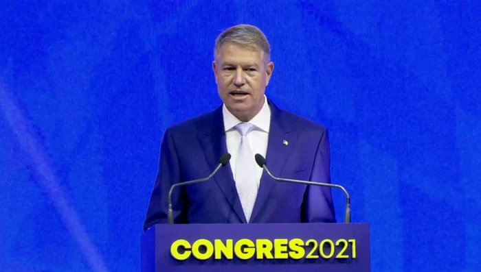 Klaus Iohannis la Congresul PNL FOTO Captură video