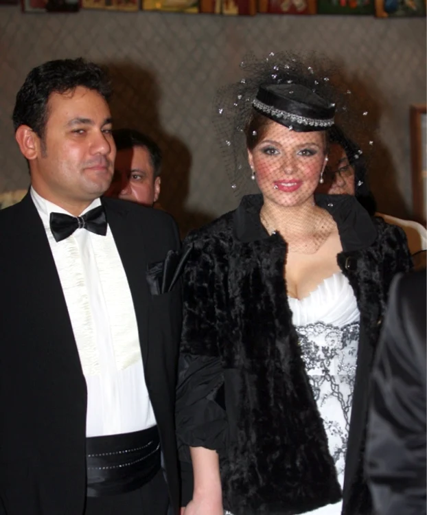 Ionuţ Dolănescu şi Doiniţa, la botezul fiicei lor, Ana MariaArhiva Click!