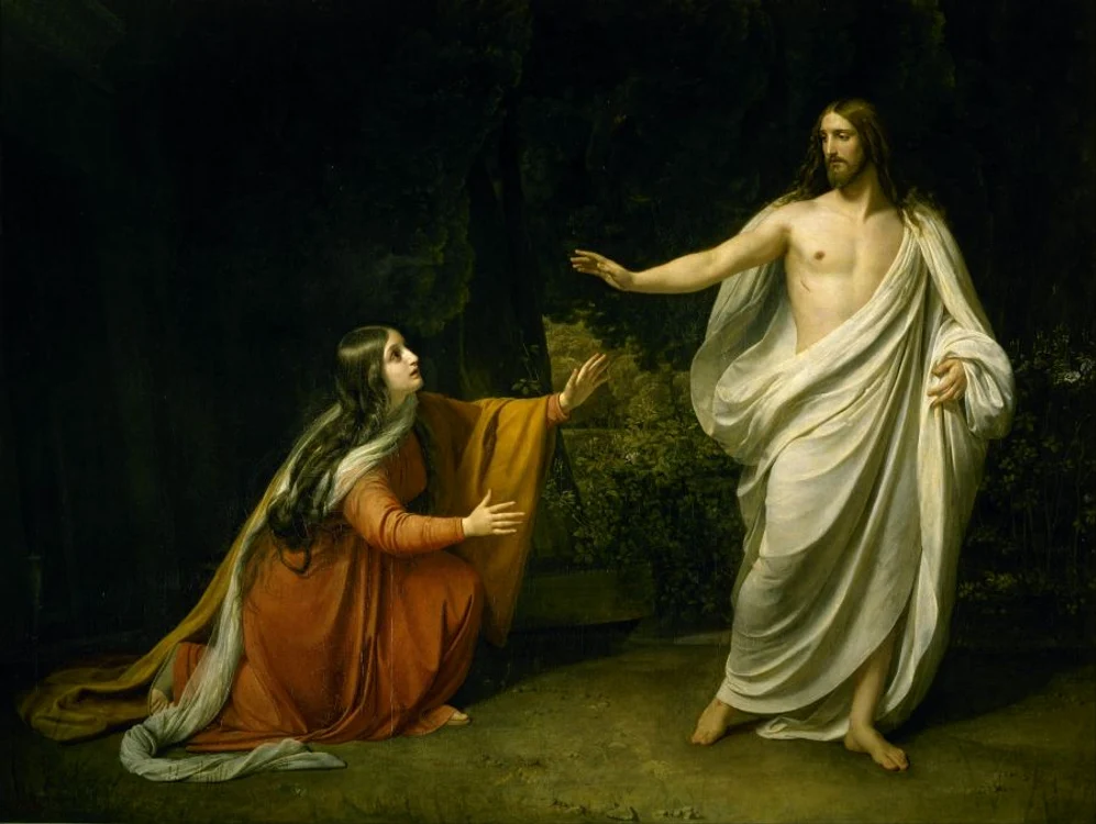 Iisus i se arată Mariei Magdalena după Înviere - pictură de Alexander Ivanov