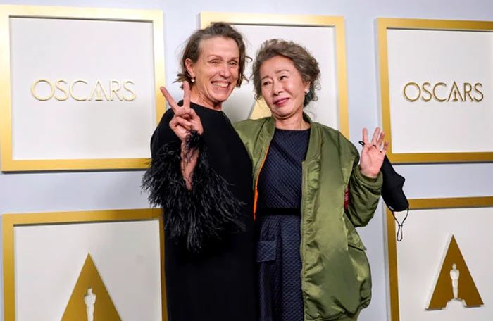 Trei dintre actorii premiaţi la Oscar 2021: Frances McDormand, Daniel Kaluuya şi Youn Yuh-Jungfoto: Getty