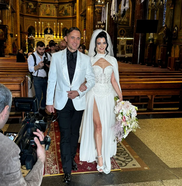 Magdalena Chihaia a purtat o rochie de mireasă spectaculoasă FOTO: Arhivă