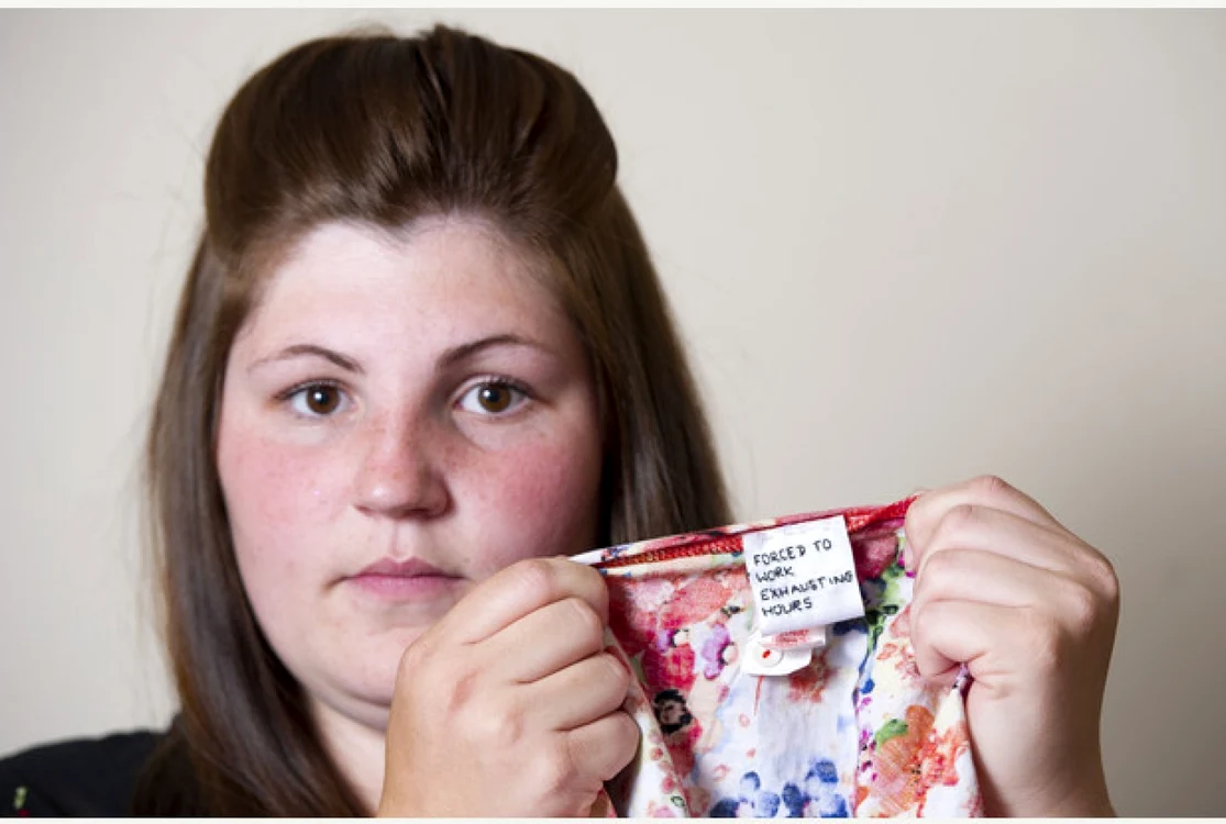 Rebecca Gallagher a jurat să nu mai calce vreodată într-un magazin Primark. FOTO southwales-eveningpost.co.uk
