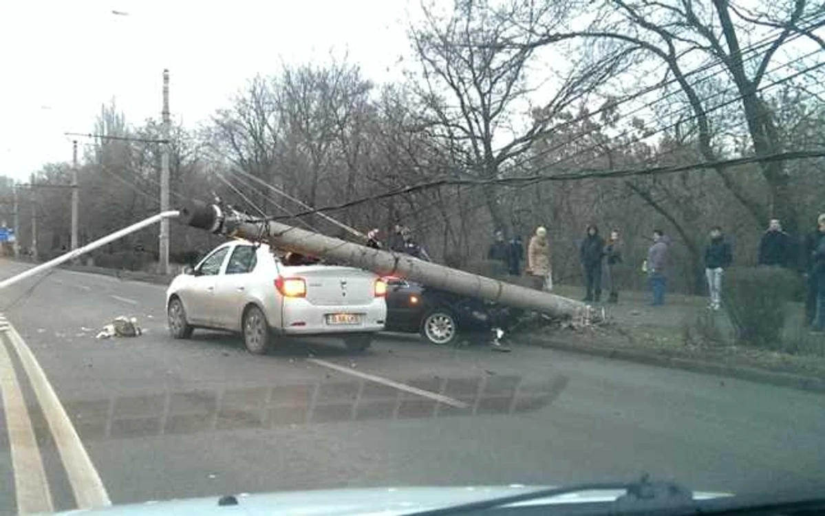 Imagine de la locul accidentului. Sursa foto: GSDG